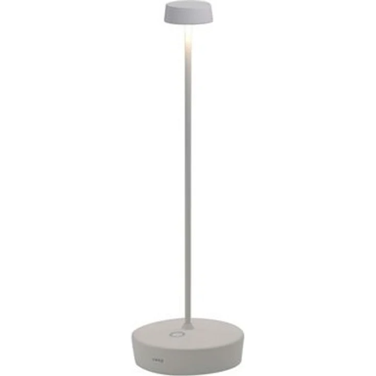 Zafferano, Swap Pro Lampe, Wiederaufladbare und Kabellose Tischlampe mit Touch Control, Geeignet für den Innen- und Außenbereich, Stufendimmer, 2200-3000 K, Höhe 29 cm, Farbe Weiß – Bild 3