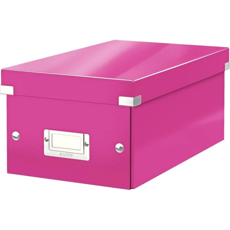 Leitz Ablagebox Click & Store DVD pink