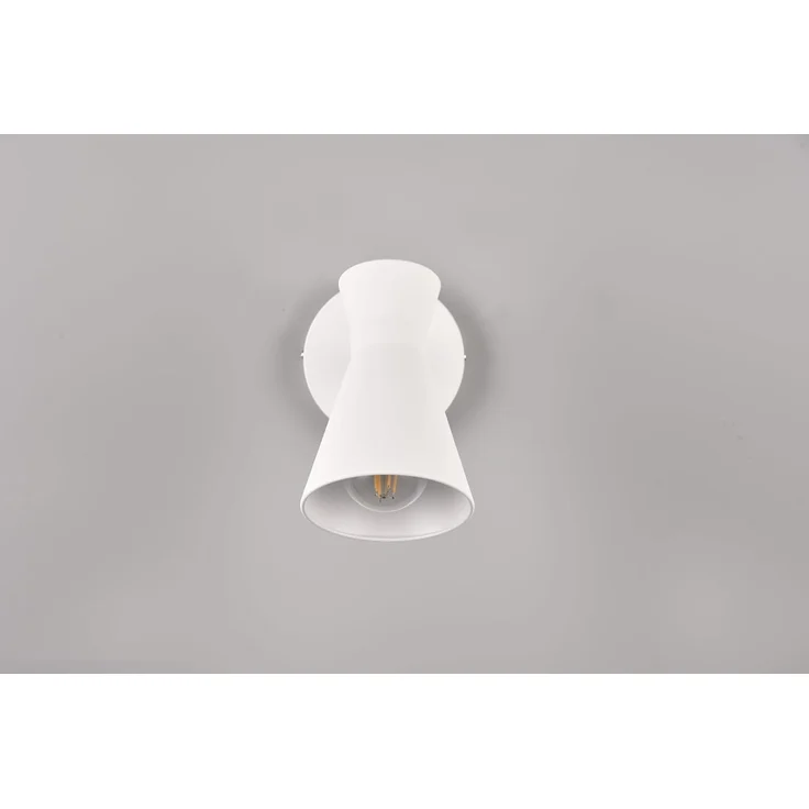 Wandstrahler ENZO Retro Weiß mit Schalter & Stecker, Breite 12cm – Bild 8