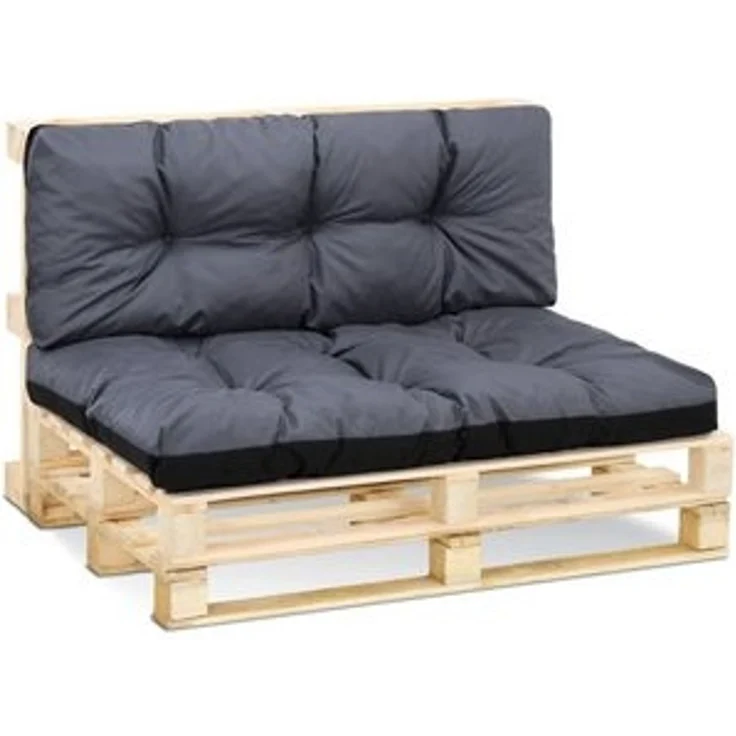 Amazinggirl Palettenkissen Palettenkissen Outdoor Waschbar - Set: 40x120 cm + 80x120 cm – Bild 6