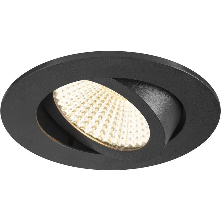 SLV 1007426 NEW TRIA® 68 Deckeneinbauleuchte Dim-to-Warm 60° rund schwarz – Bild 1