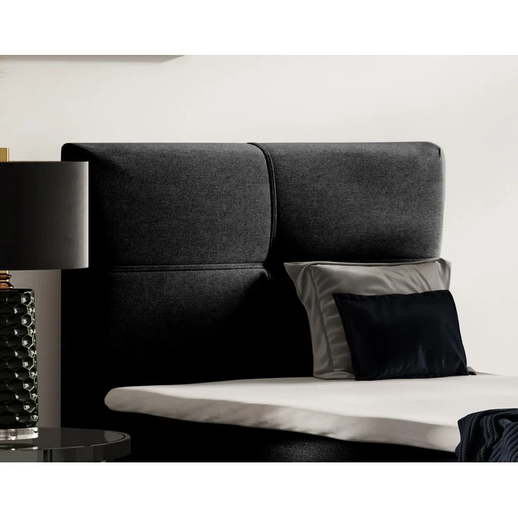Beautysofa Boxspringbett Modern Boxspringbett mit Topper HELEN MINI Schlafzimmer, mit Matratze – Bild 2