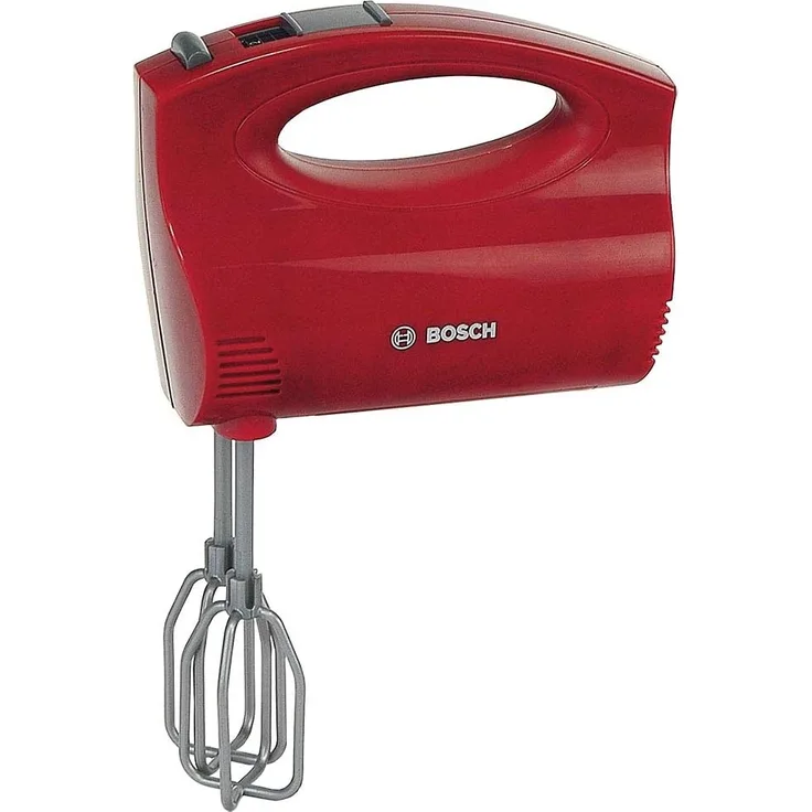Theo Klein 9574 Bosch Handmixer I Batteriebetriebene Mixer mit Sich drehenden Quirls I Maße: 19 cm x 7 cm x 12 cm I Spielzeug für Kinder ab 3 Jahren, Mehrfarbig