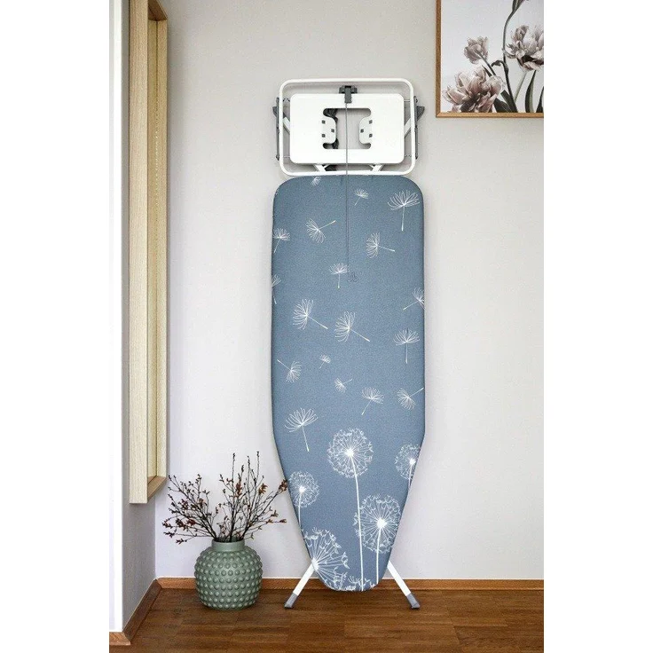 WENKO Bügeltisch Professional - extra breit, geeignet für Dampfbügelstationen, absenkbare Ablage, pulverbeschichtetes Metall, 130 x 99 x 48 cm – Bild 2