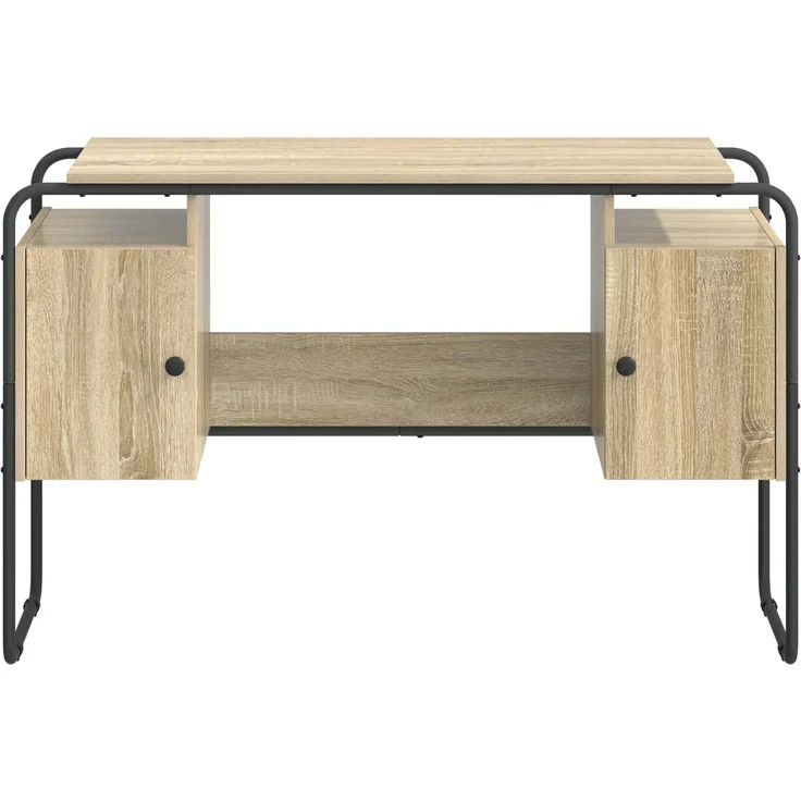 vidaXL Schreibtisch mit Stauraum Sonoma-Eiche 120 x 50,5 x 75,5 cm 8008039 – Bild 4
