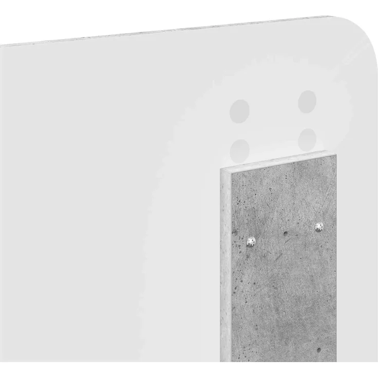 vidaXL Bettrahmen Beton Grau 150 x 200 cm Massives Kiefernholz 3412473 – Bild 10