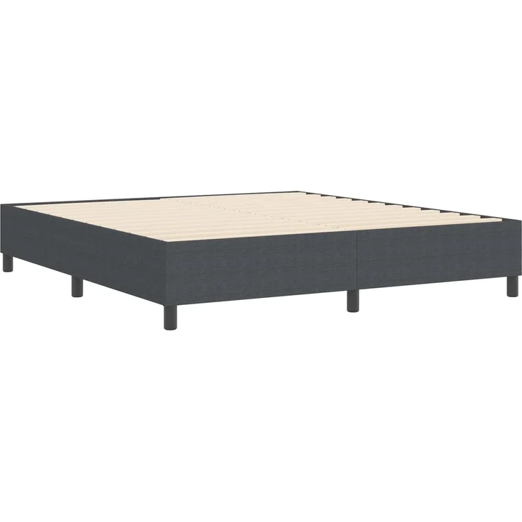 vidaXL Plattformbettgestell Dunkelgrau 180 x 200 cm Cordstoff 3337423 – Bild 7