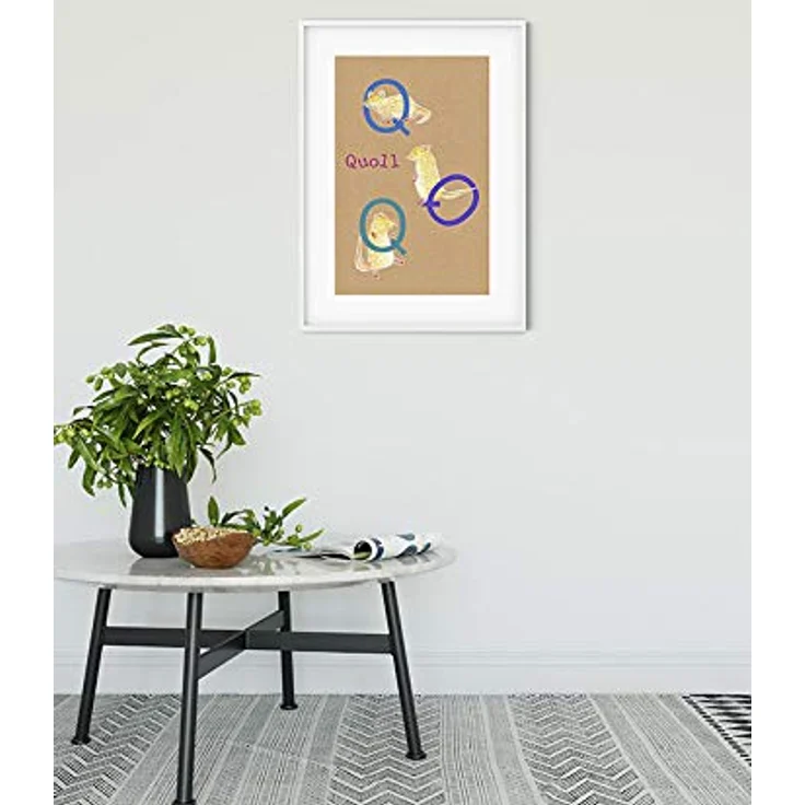Komar ABC Animal Q Wandbild | Poster 50 x 70 cm, Kinderzimmer Dekoration, fotorealistisch, PVC-frei, Made in Germany – Bild 2