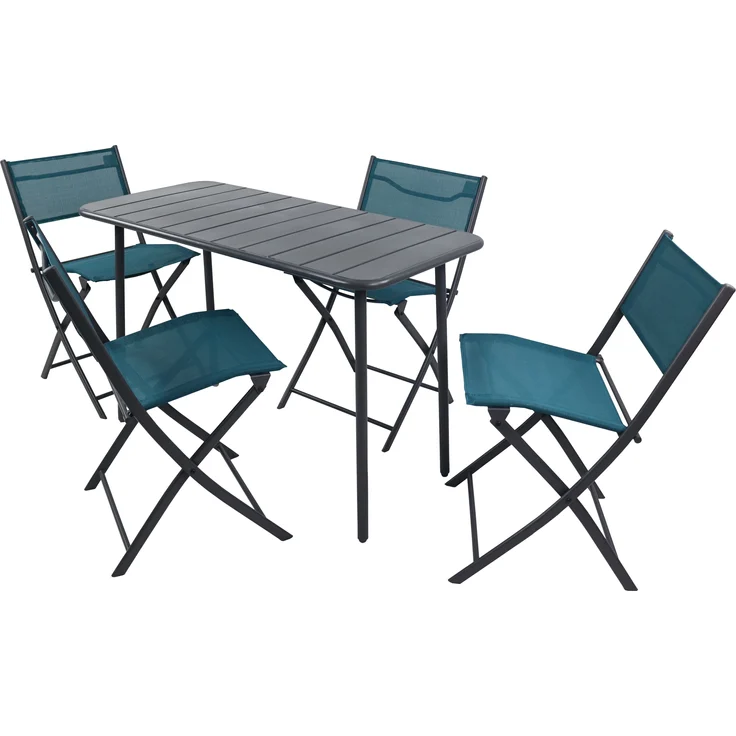 VCM Gartenmöbel-Set Sumila 920518 Türkis H. 79 x B. 110 x T. 55 cm – Bild 2