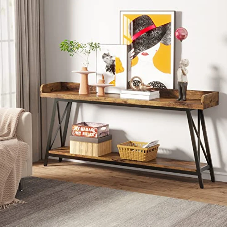 LITTLE TREE 70,9 Zoll Langer Konsolentisch hinter dem Sofa, schmaler Flurtisch – Bild 8