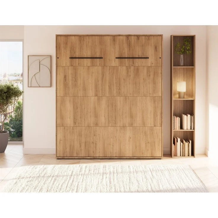Wandklappbett Schrankbett GRITT 160x200 cm Farbe Artisan ohne Matratze – Bild 3