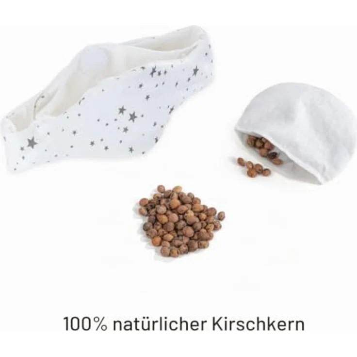 Babyjem Kirschkernkissen - Größenverstellbarer Wärmekissen für Babys - Dinkelkissen ideal geeignet bei Bauchschmerzen & Blähungen - Körnerkissen aus 100% Baumwolle – Bild 5