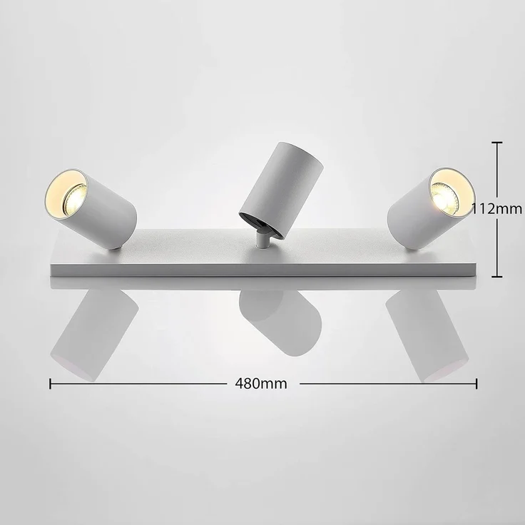 Arcchio Deckenstrahler Brinja, Metall, Weiß IP20, 3 x 8 W LED – Bild 4
