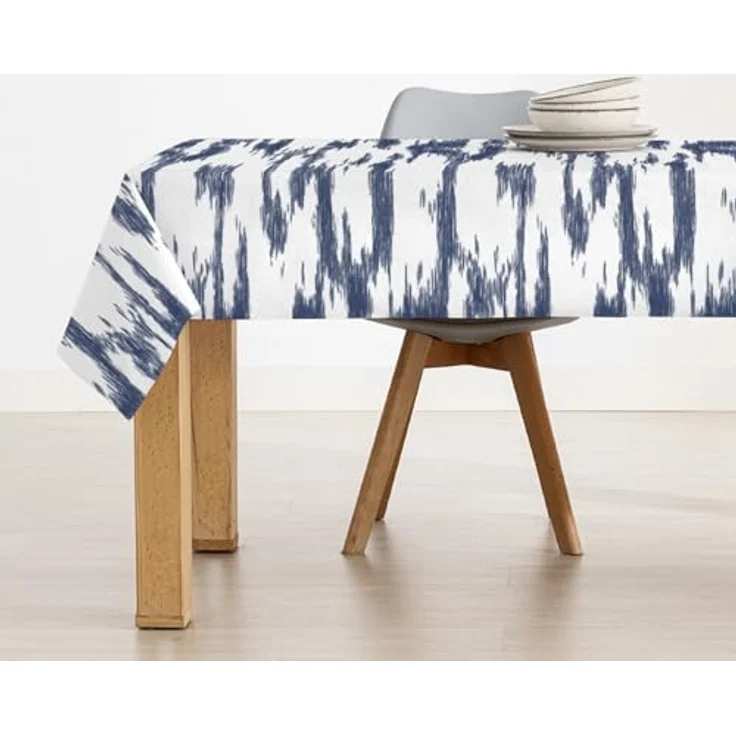 Belum Tischdecke mit Fleckenabweisend, Größe 100 x 80 cm, extraweich, Mehrfarbig, Stoff 100% Bio-Baumwolle, Modell T09 – Bild 3