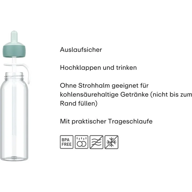 Mepal CAMPUS Wasserflasche Flip-Up 500 ml Cool Pink (2025) – Bild 3