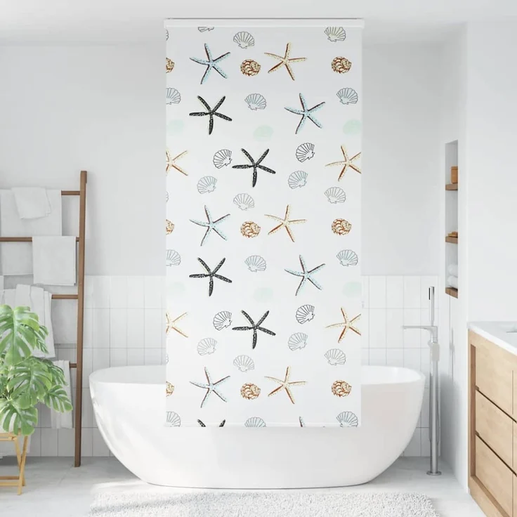 vidaXL Duschrollo mit Kassette 110x240 cm Stoffbreite 106 cm 4015024 – Bild 2
