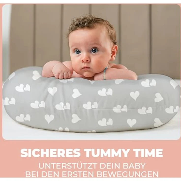 Stillkissen Schwangerschaftskissen XXL 200x70cm Lagerungskissen für Baby/Erwachsene Kissen für Schwangere Seitenschläferkissen mit Bezug aus Baumwolle Ergonomisch & Multifunktional 100% Waschbar – Bild 3