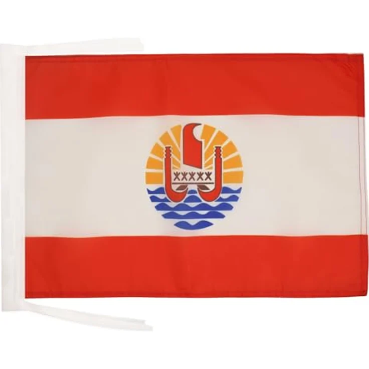 AZ FLAG - Flagge Französisch-Polynesien - 45x30 cm Mit Kordel - Polynésie Française Fahne 30 x 45 Cm - Flaggen – Bild 1