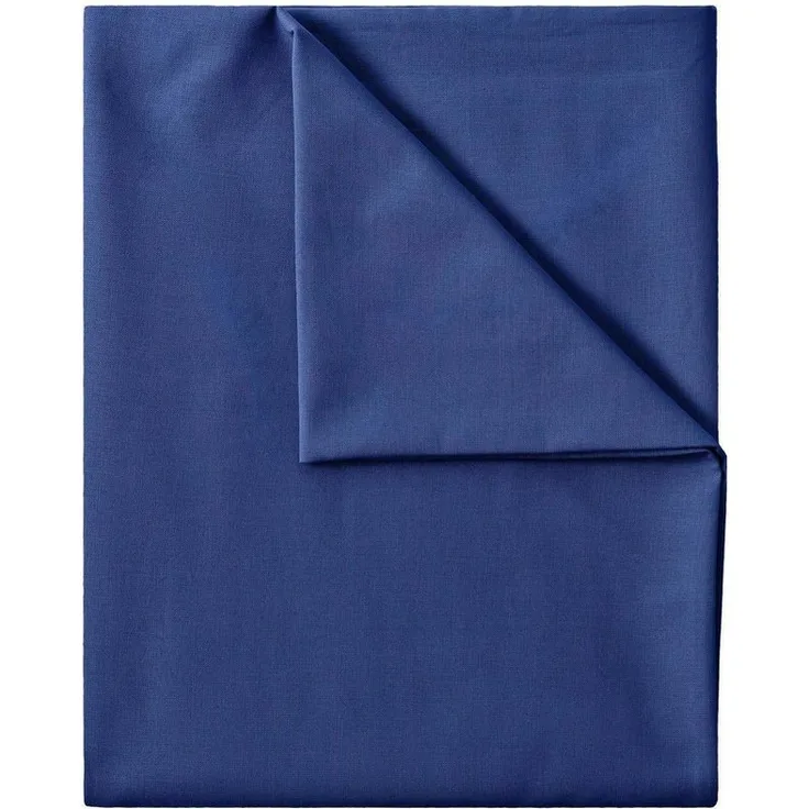 GREEN MARK Textilien Betttuch gewebtes Leintuch Betttuch, 100% Baumwolle, Gummizug: ohne, (1 Stück), weich und pflegeleicht, viele Variationen, 180x275 cm, Navy blau
