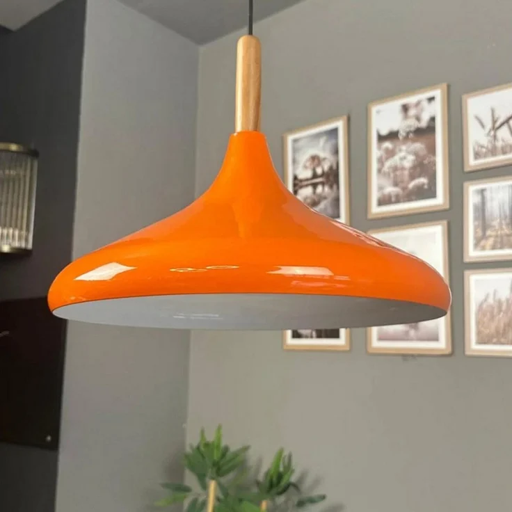 Bamyum Pendelleuchte Bamyum Pendelleuchte I Champion I Ø35 cm Holz-Metall E27 Moderne Lampe, ohne Leuchtmittel – Bild 4