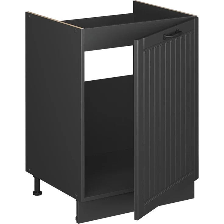 Spülenunterschrank Fame-Line Dunkelgrau/Anthrazit 60 cm Vicco – Bild 6