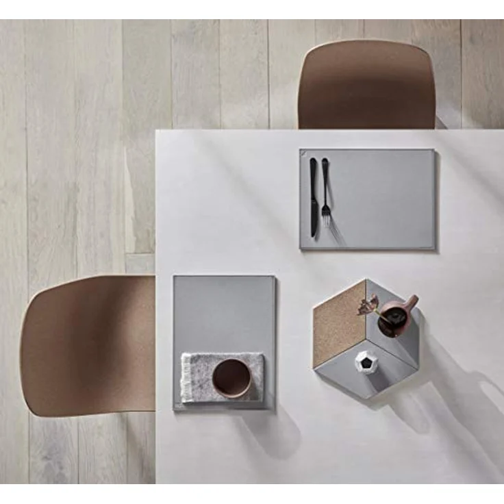Freeform Duo Platz-Set 40x30 cm Grau / Weiß – Bild 5