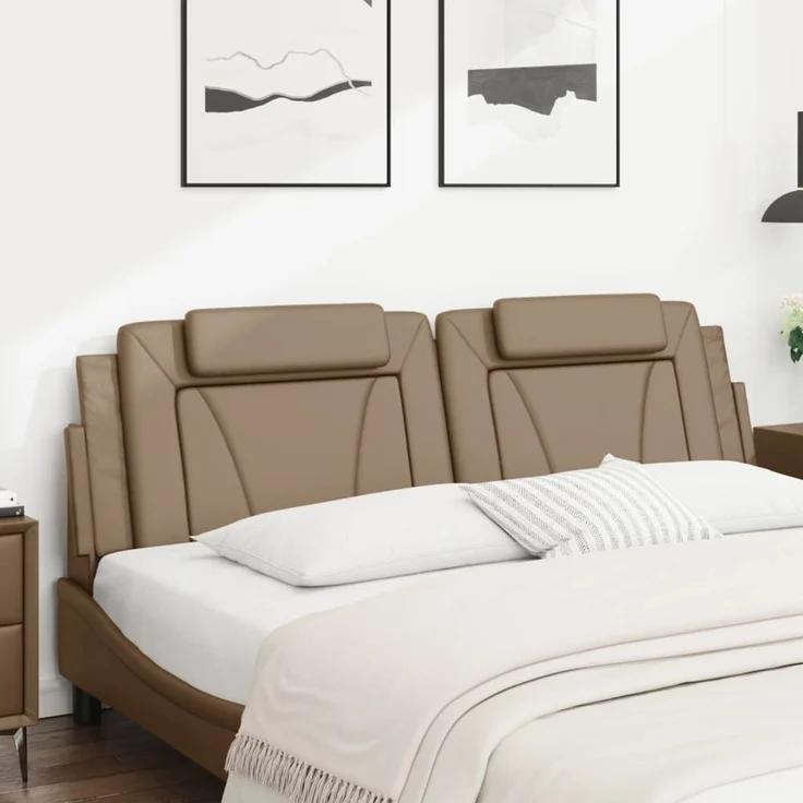 vidaXL Kopfteil-Kissen "Viana" Cappuccino-Braun 180 cm Kunstleder – Bild 3