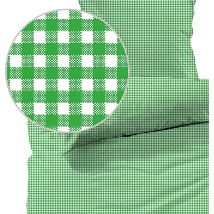 Lavea Bettwäsche Seersucker Bettwäsche-Sets Karo, 100% aktmungsaktive Baumwolle, 2 teilig, kühlende Sommerbettwäsche mit Reißverschluss, langlebige Qualität – Bild 2