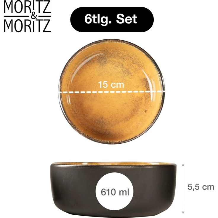 Moritz & Moritz VIDA Müslibowl 6 tlg. Vintage – Bild 2