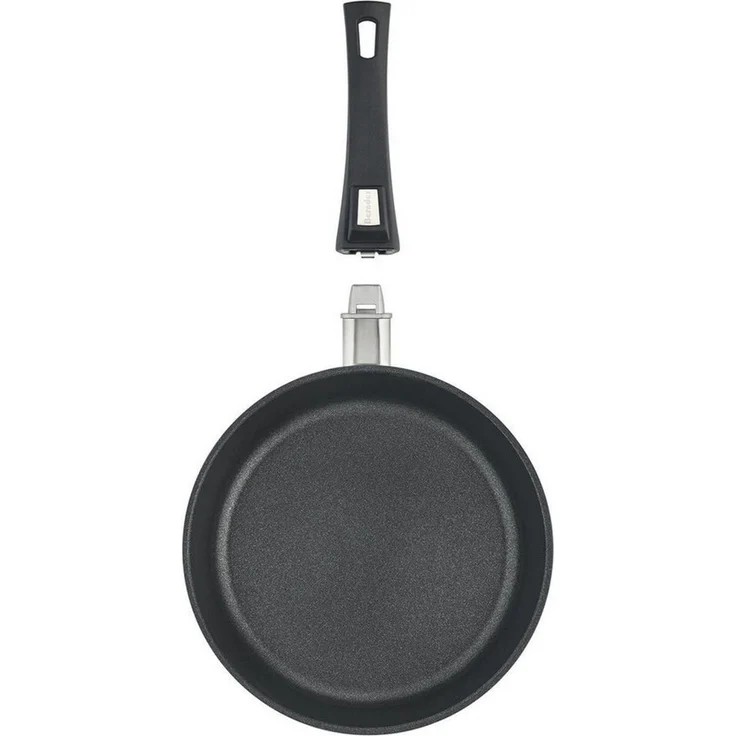 Berndes Schmorpfanne VARIO CLICK, Ø 24 cm, Schwarz, Antihaftbeschichtet, Aluminiumguss, inkl. Kunststoffgriff mit Klicksystem, Induktion – Bild 3