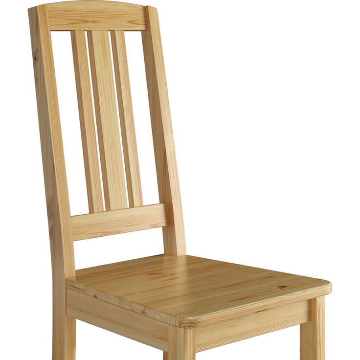 Vollholz-Essgruppe mit Tisch und 4 Stühle Kiefer Massivholz natur 90.70-51 B-Set 22 – Bild 7