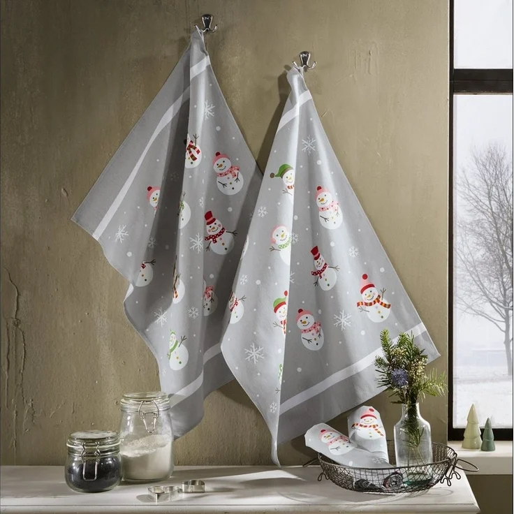 Erwin Müller Geschirrtuch Geschirrtuch 4er-Pack, Baumwolle Motiv – Bild 3