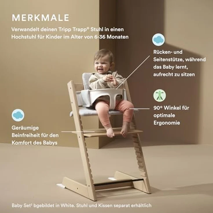 Stokke Tripp Trapp® Baby Set² Storm Grey, 15 x 25 x 40 cm – Bild 3