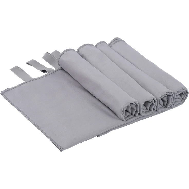 OTTO home Handtücher Leoa, diverse Größen, Sporthandtuch, Reisehandtuch, Strandtuch, Microfaser (Set, 4-St), sehr leicht, kompakt, schnelltrocknend, Mikrofaser mit Kontrastnaht – Bild 1