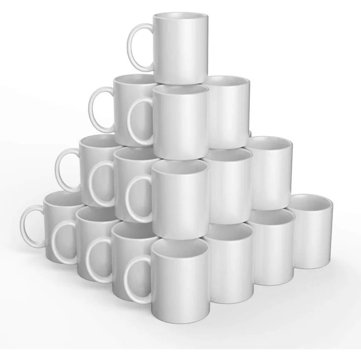 36 Keramikbecher zum Anpassen Weiß 340 ml - Cricut