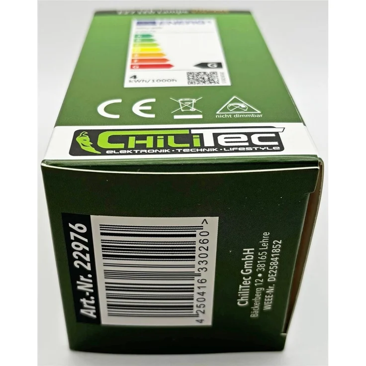 LED Glühlampe E27 "Vintage G70" 2200k, 249lm, 230V/4W, warmweiß/amber – Bild 7