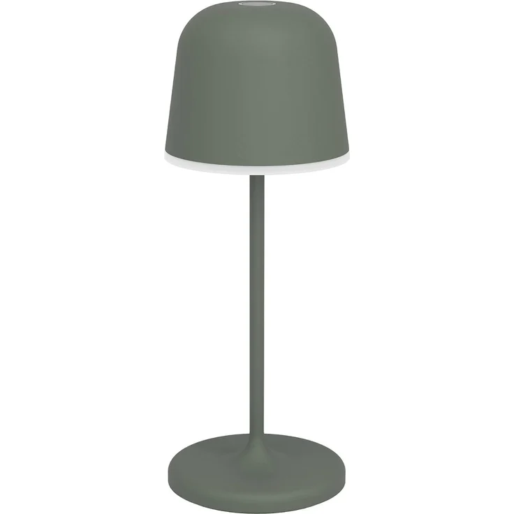 EGLO LED Akku Tischleuchte außen Mannera-S, kabellose Outdoor Tischlampe Touch dimmbar, Außenleuchte mit Erdspieß, Alu, Stahl in grün, IP54
