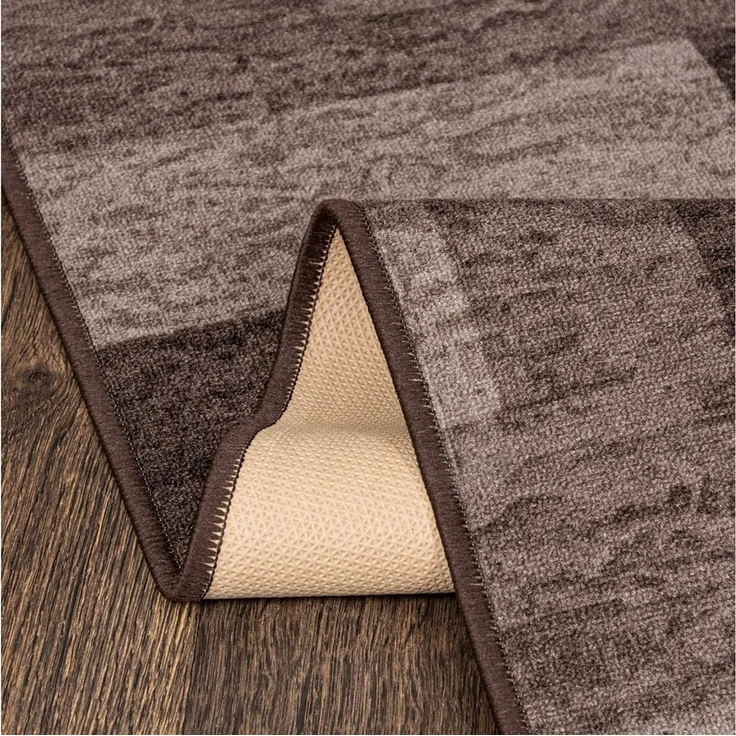 Mazovia Läufer Läufer Teppichläufer Brücke - Vorzimmer Küche - Braun, 67 x 100 cm, Kurzflor, Rutschfest, Meterware, Verschiedene Größen – Bild 4