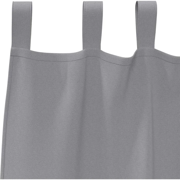 Verdunkelungs-Vorhänge | für Wohnzimmer & Schlafzimmer mit Ringen 2 pcs Hellgrau 260 x 140 cm – Bild 5