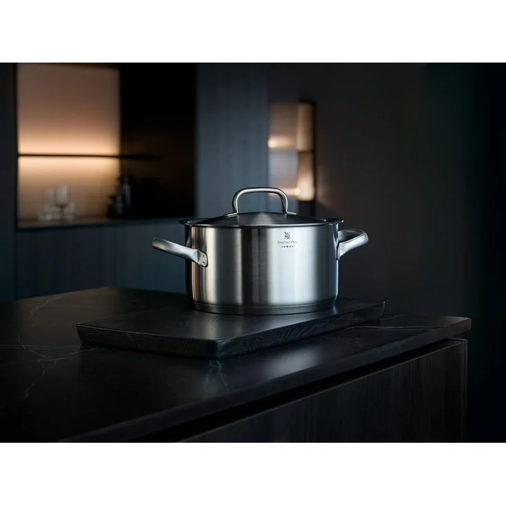 WMF Topf-Set Gourmet Plus, Cromargan® Edelstahl Rostfrei 18/10 (Set, 7-tlg), Mattiert, Hohlgriffe, Innenskalierung, breiter Schüttrand – Bild 3