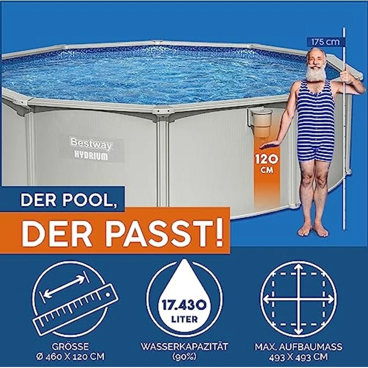 Bestway 'Hydrium™ Swimmingpool-Set Ø 460x120 cm – Bild 3