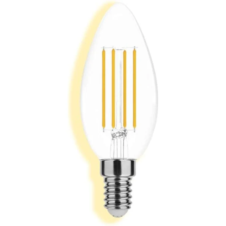 4w LED Candle Filament Leuchtmittel klarglas E14 Sockel| C35|Warmweiß|470 Lumen – Bild 4