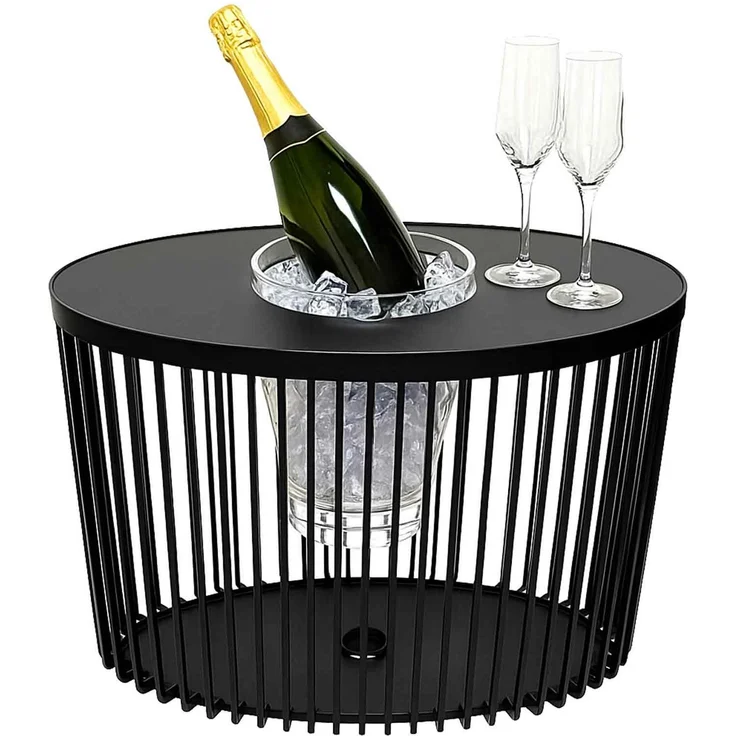 COOTAB Cooler Table STOCKHOLM 3-in-1 Loungetisch mit Acryl-Kühler – Bild 1
