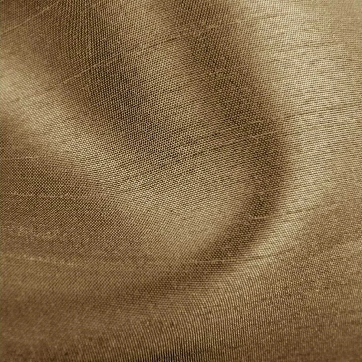 Gardine Blickdicht mit Kräuselband ( Taupe dunkel ) in 140x145cm ( Breite x Höhe ) – Bild 3