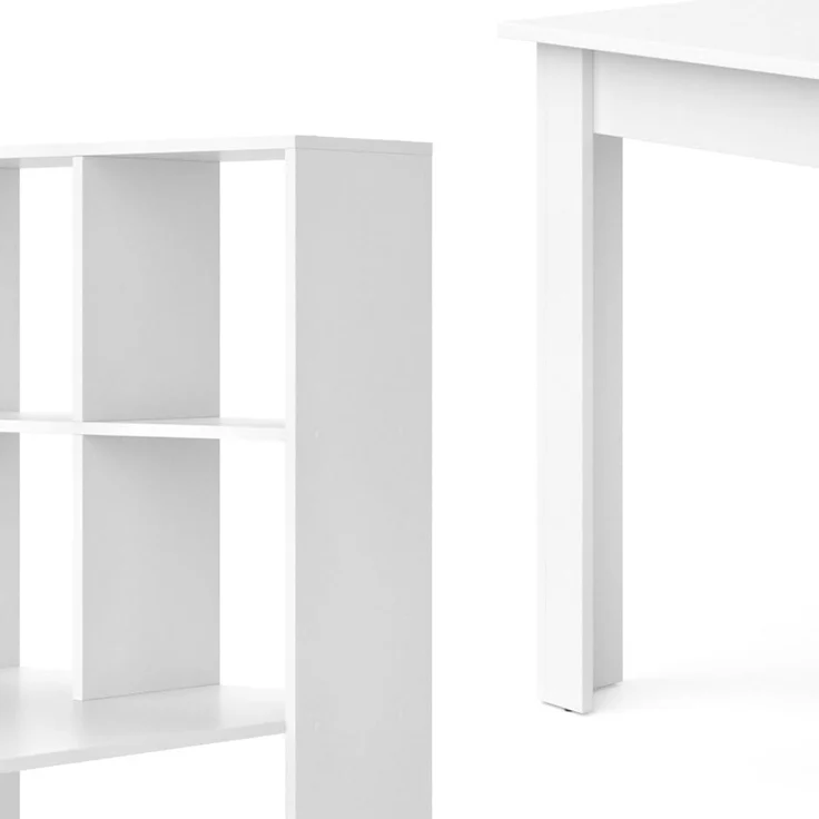 Esstisch Gael Weiß 70 x 122 cm mit 6 Fächern Vicco – Bild 6