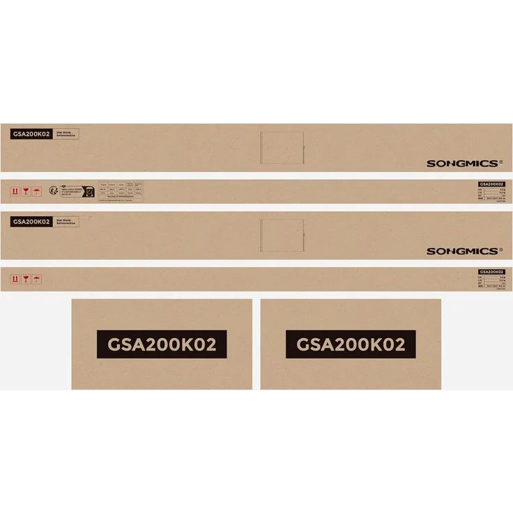 Songmics Seitenmarkise mit Stahl-Kasten, rostbeständig, ausziehbar, 200x300 cm, Sichtschutz, Sonnenschutz, Blickdicht, Seitenrollo, für Balkon, Terrasse, Garten, beige GSA200K02 – Bild 9