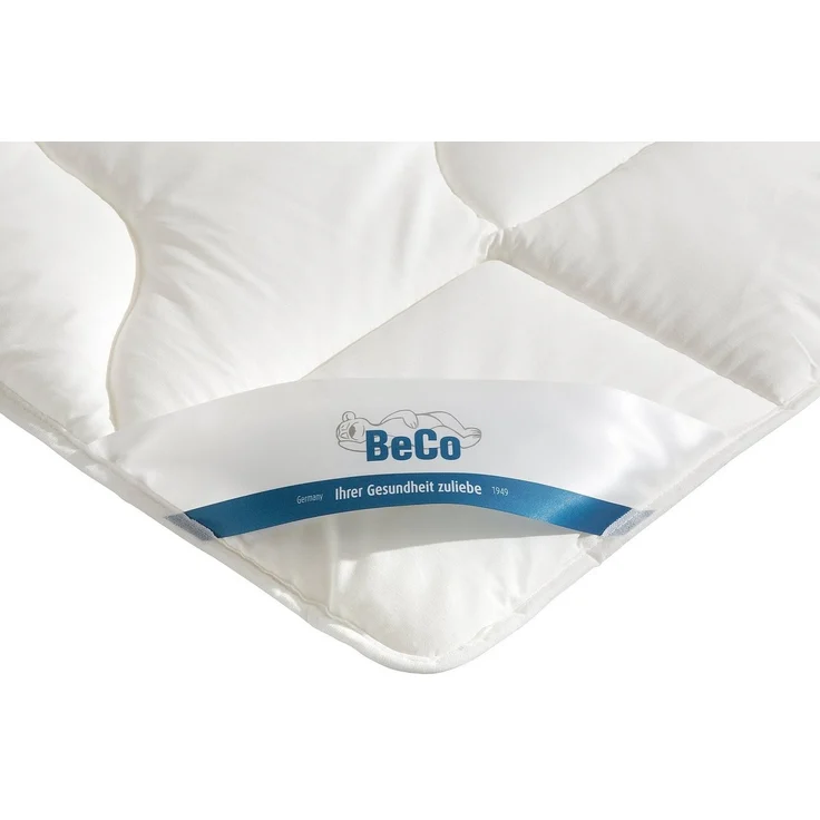 Beco Kunstfaserbettdecke EcoWell Bettdecken für Sommer und Winter, Decke, Füllung: Polyester, Bezug: Bio-Baumwolle oder nachhaltiger Microfaser-Feinbatist uni, samtweich, Bettdecke 135x200 cm, 155x220 cm und weitere Größen, blauer Engel – Bild 3
