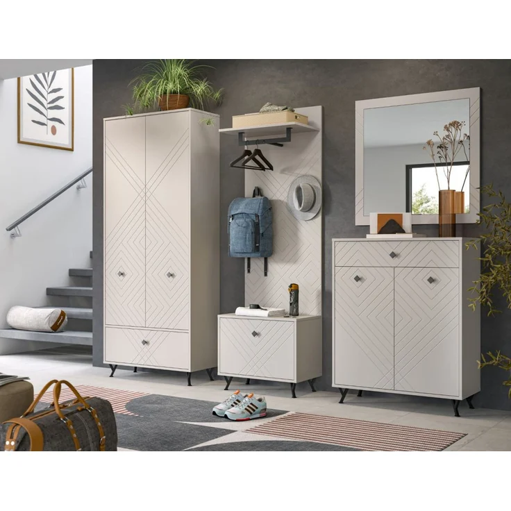 Garderobe Set 4-tlg. Apunti in sand 195 cm – Bild 5