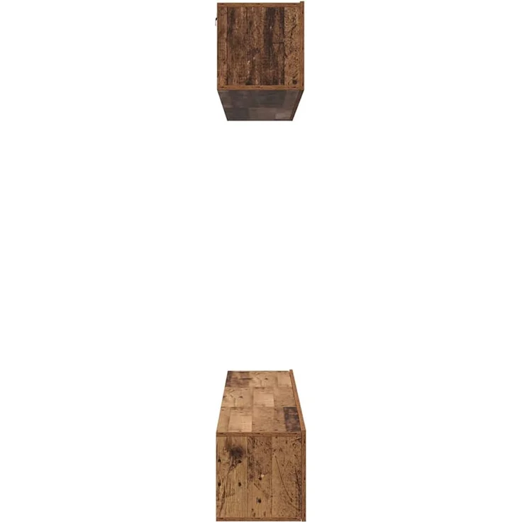 vidaXL TV-Schrankset Wandmontiert 5 pcs Altholz Holzwerkstoff 3393213 – Bild 7