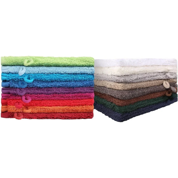 NatureMark Waschhandschuh Waschhandschuhe 500 gsm (10er-Set), 100% Baumwolle (10-St), Premium Frottier Waschhandschuhe, 15x21cm, Weiß – Bild 2